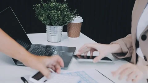 StartUp Programming Team. Website designer working digital tablet dock keyb.. Stock Footage 273505810