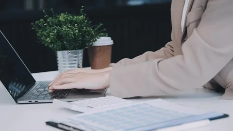 StartUp Programming Team. Website designer working digital tablet dock keyb.. Stock Footage 273505816