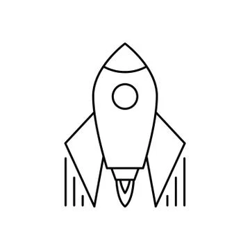 Startup Rocket Icon Stock Illustration