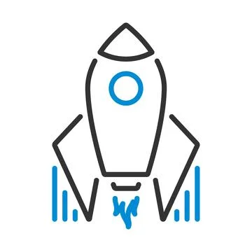 Startup Rocket Icon Stock Illustration