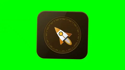 Startup Rocket Launch Mission Card With Green Screen Background. 库存影片 346683137