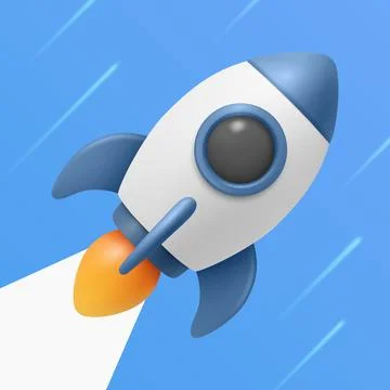 Startup Rocket Launch Vector Illustration. Startup Business Concept. Startu.. Stock Illustration