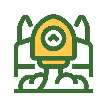 Startup Rocket Line Icon, Outline Symbol for Business Launch, Innovation Gr.. Stock Illustration