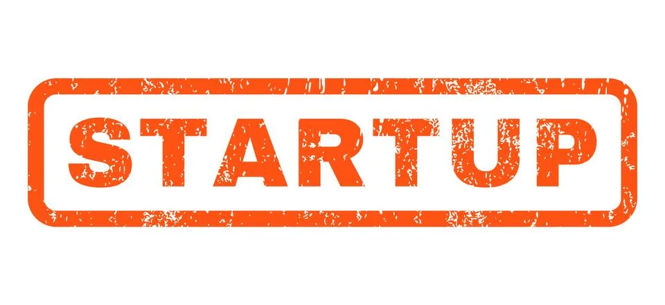 Startup Rubber Stamp Stock Illustration