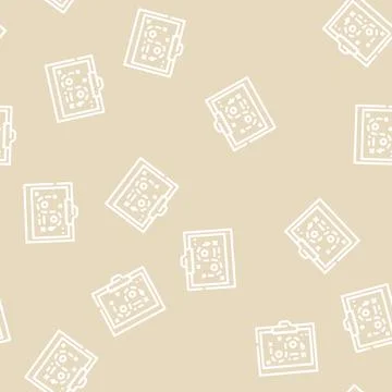 Startup strategy board line vector seamless pattern Stock Illustration