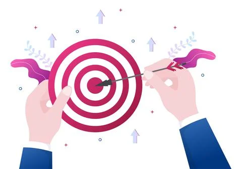 Startup Target of Business Development Process, Innovation Product, Launch, S Stock Illustration