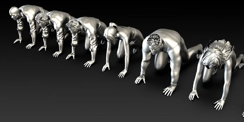 Startup Team Illustrazione stock