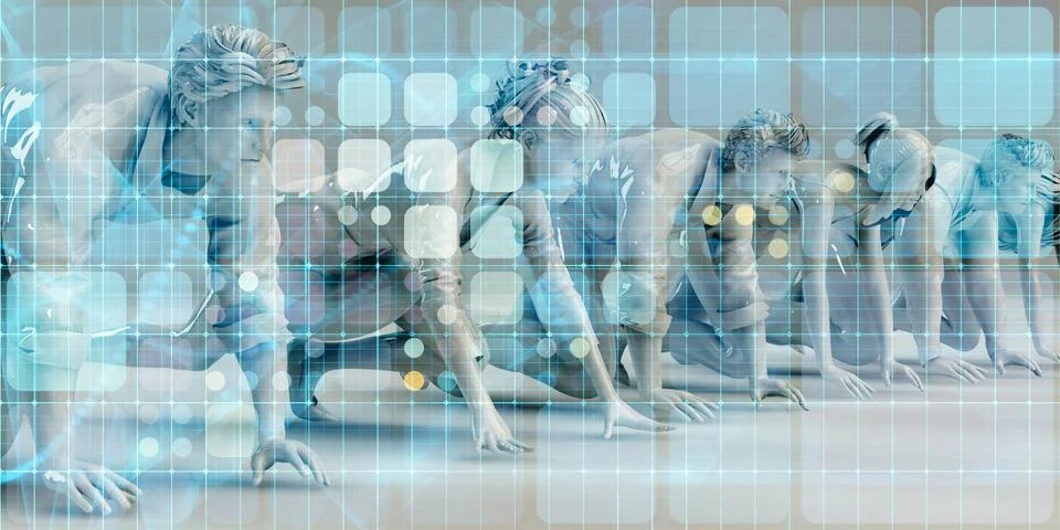 Startup Team Illustrazione stock