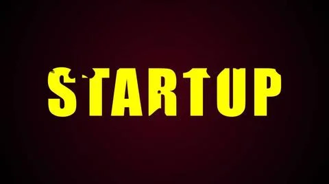Startup text. Abstract background. Digital 3d rendering. Startup text. Abs... Stock Photos