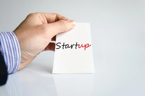Startup Text Concept Stock Photos