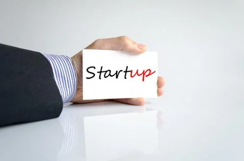Startup Text Concept Stock Photos