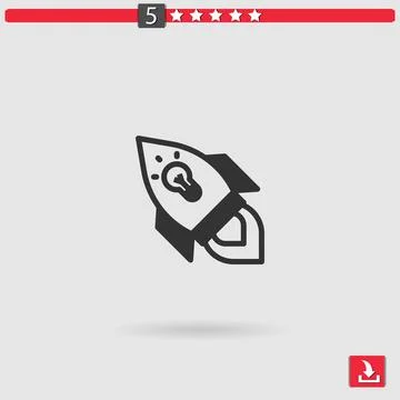 Startup vector icon Stock Illustration