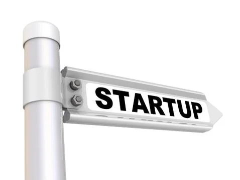 Startup. Way mark Stock Illustration