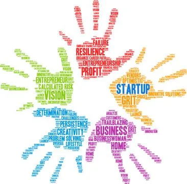 Startup Word Cloud Stock-Illustration