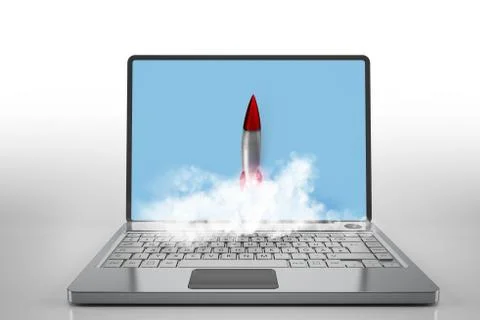 Startup working enterprise. mixed media Stock Illustration