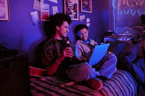 Startupers Chilling Together 写真素材