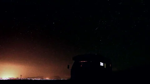 Stary night time-lapse Stock Footage 141363889