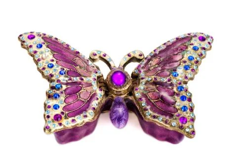 Stash box in butterfly shape Stockfoto's