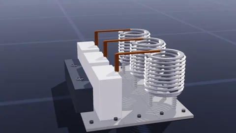 Statcom grid 3d loop 3D animation seamless loop 스톡 동영상 341779825