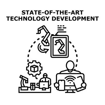 State of the art technology development and innovation イラスト素材