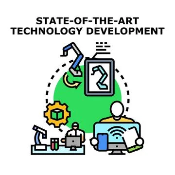 State of the art technology development and innovation イラスト素材