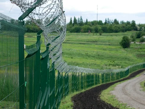 State border Stock Footage 76948804