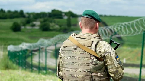 State border Stock Footage 76962280