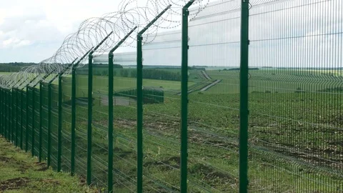 State border Stock Footage 76962775