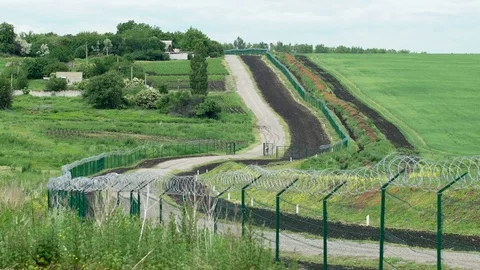 State border Stock Footage 76962988