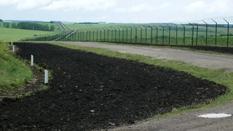 State border Stock Footage 76988285