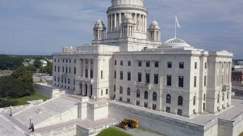 State Building City of Providence Rhode Island Drone 4K Video stock 113522492