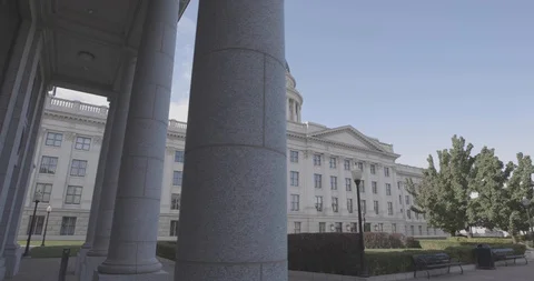 State Capitol Building Columns 库存影片 129849809