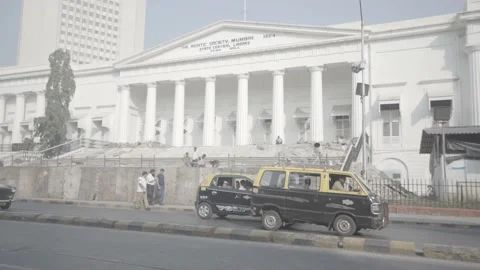 State central library mumbai 4k raw Stock Footage 236634087