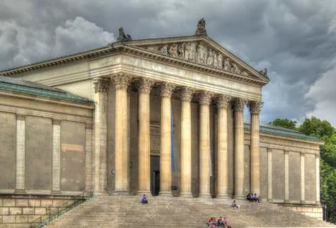 The State Collections of Antiquities in Munich, Bavaria, Germany Stock Photos