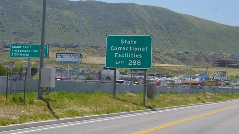 State Correctional Facilities Exit. Stock Footage 107408487