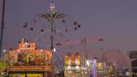 State fair evening Stock Footage 260250263