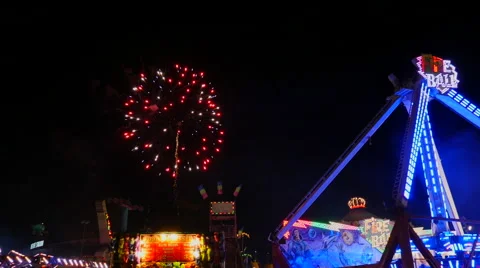 State Fair Fireworks Stock Footage 51844293