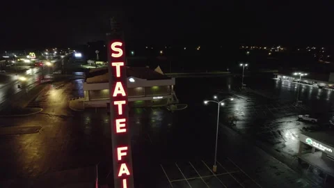 State Fair Tower Flyby Stock Footage 158334559