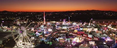 State Fair Wide approaching entire grounds - 5.2k Stock-Footage 197526331