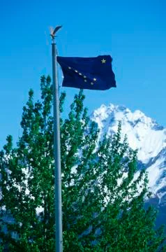 State Flag of Alaska Stock Photos