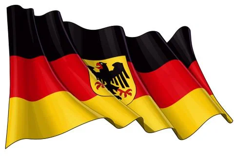 State Flag of Germany Stock Illustration