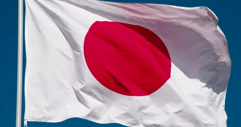 State Flag of Japan 4K Stock Footage 108927691