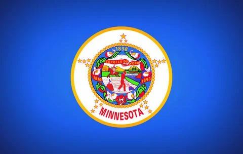 State flag of Minnesota Stock Illustration