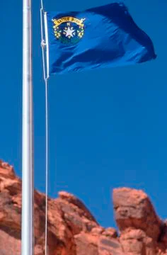 State Flag of Nevada Stock Photos