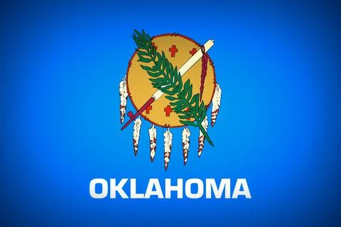 State flag of Oklahoma Stock Illustration