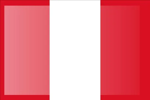 State flag of Peru. Accurate dimensions, elements proportions and colors. Stock Illustration
