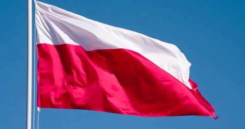 State Flag of Poland 4K Stock Footage 108832190