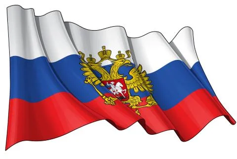 State Flag of Russia Stock Illustration
