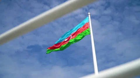 State Flag Square of Azerbaijan has one of the tallest flagpoles in the world Stock Footage 305205430