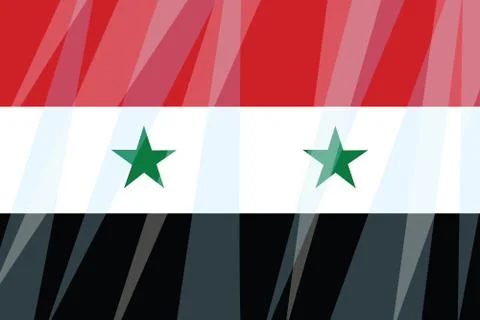 State flag of Syria Stock Illustration